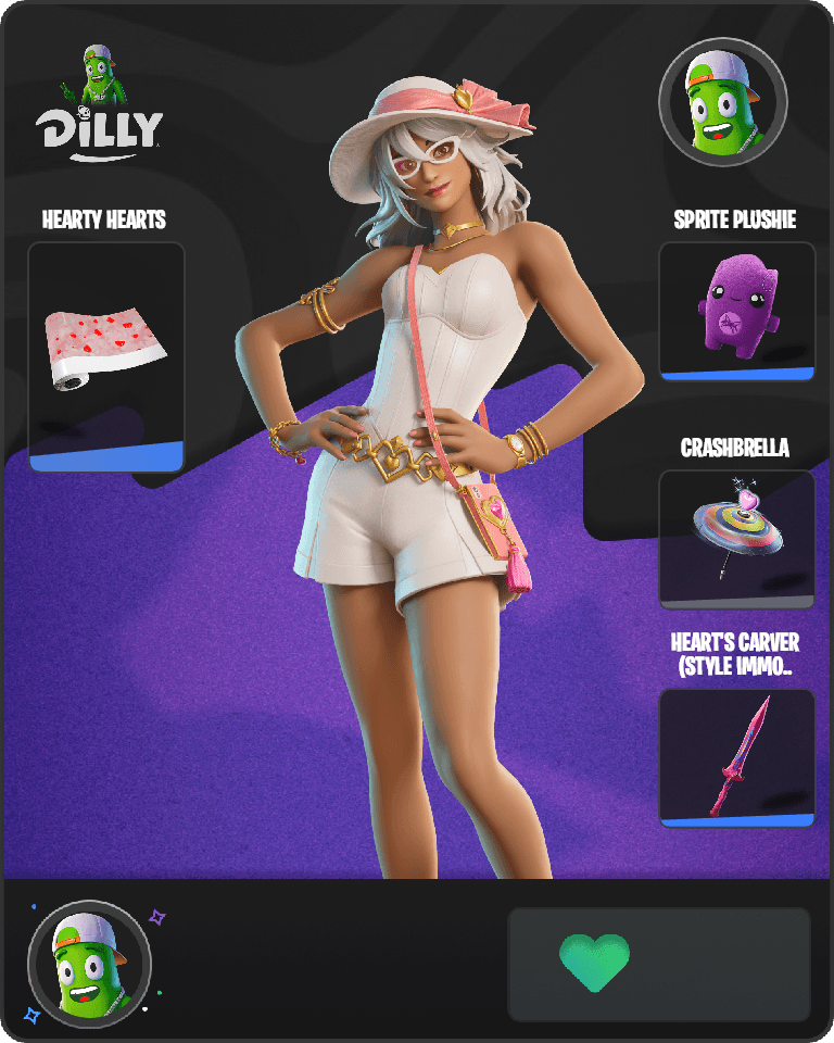 Heartseeker Aphrodite Fortnite combo