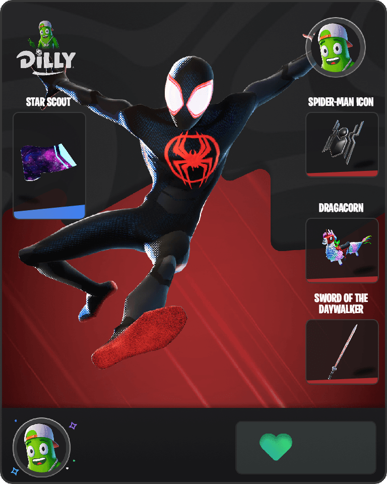 Spider-Man (Miles Morales) Fortnite combo