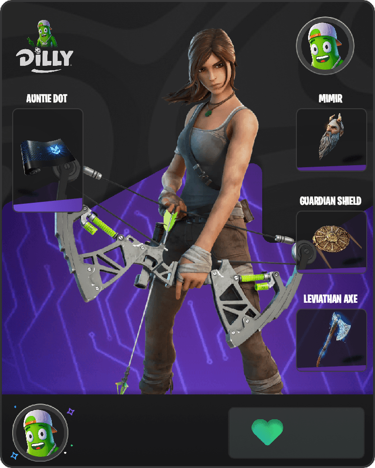 Lara Croft Fortnite combo