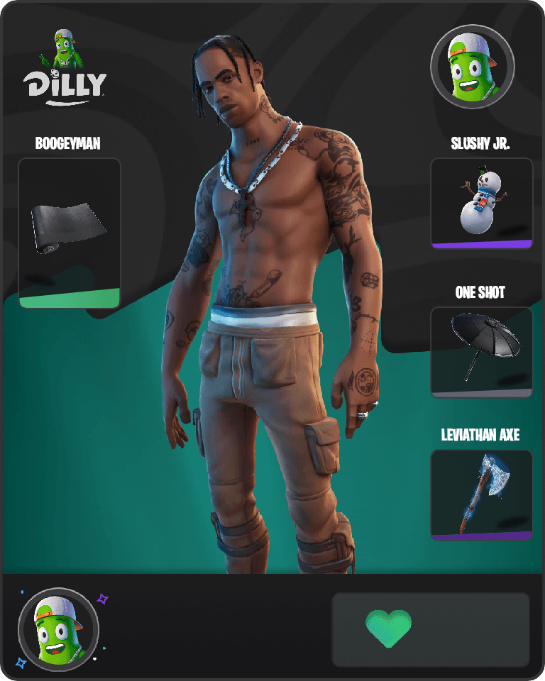 Travis Scott Fortnite combo