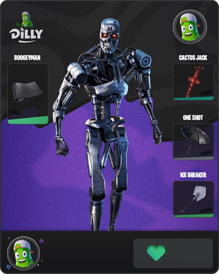 T-800 Fortnite combo