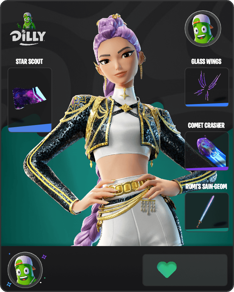 Golden Rumi Fortnite combo
