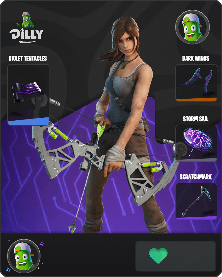Lara Croft Fortnite combo
