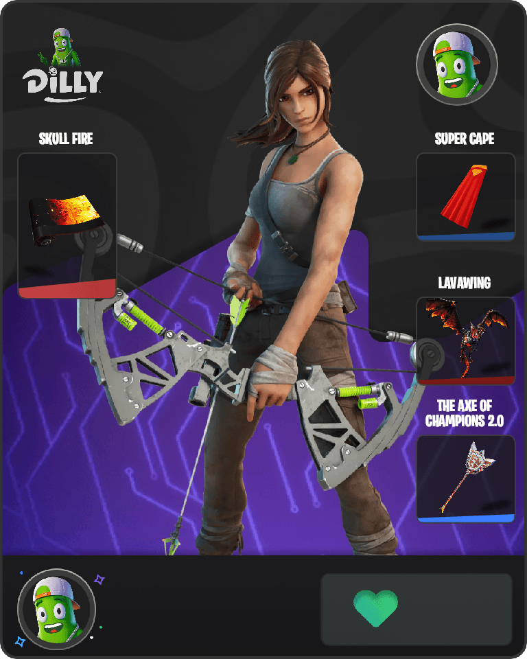 Lara Croft Fortnite combo