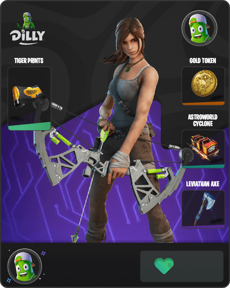 Lara Croft Fortnite combo