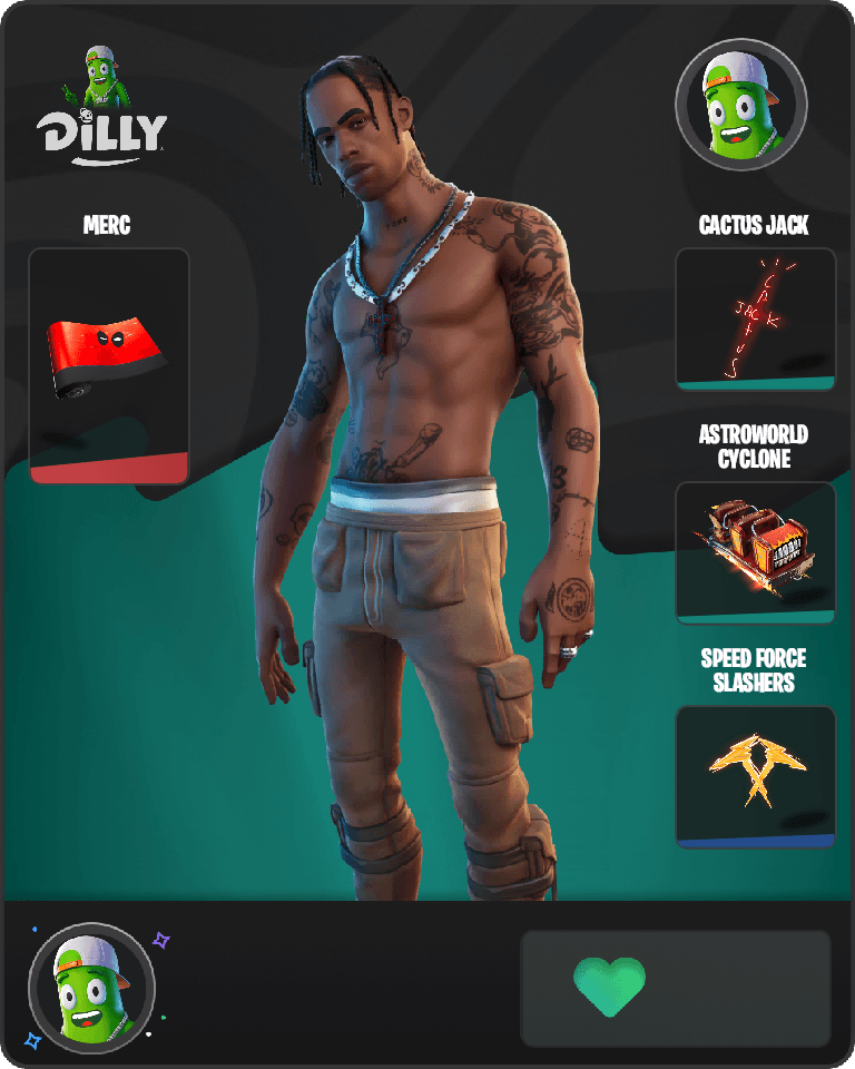 Travis Scott Fortnite combo