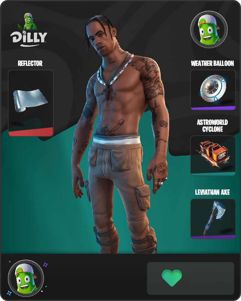 Travis Scott Fortnite combo