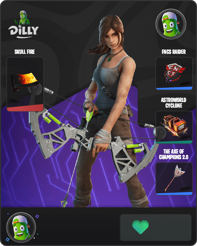 Lara Croft Fortnite combo