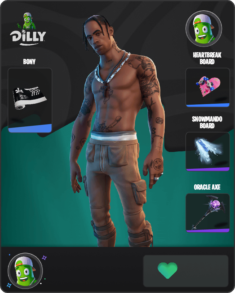 Travis Scott Fortnite combo