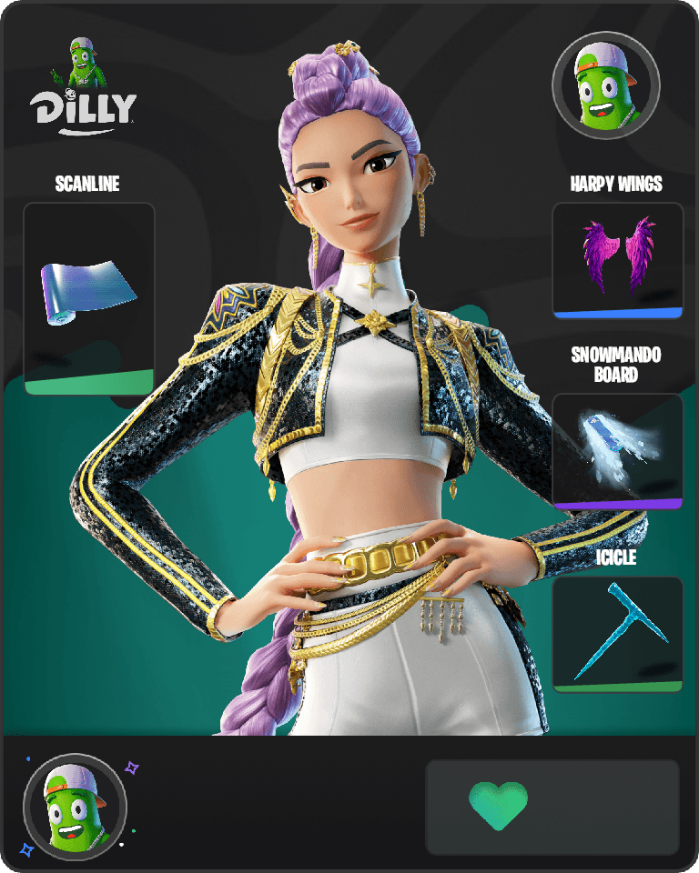 Golden Rumi Fortnite combo