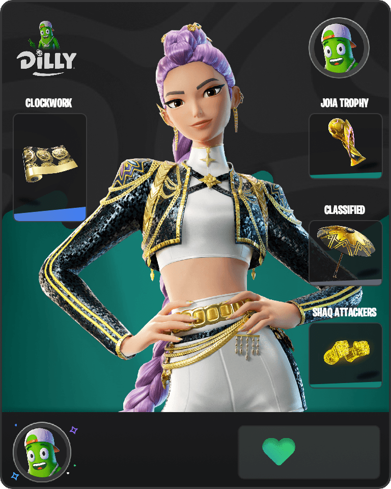 Golden Rumi Fortnite combo