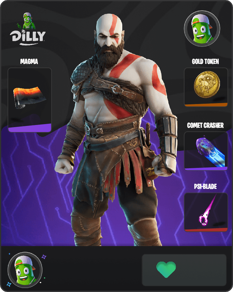 Kratos Fortnite combo