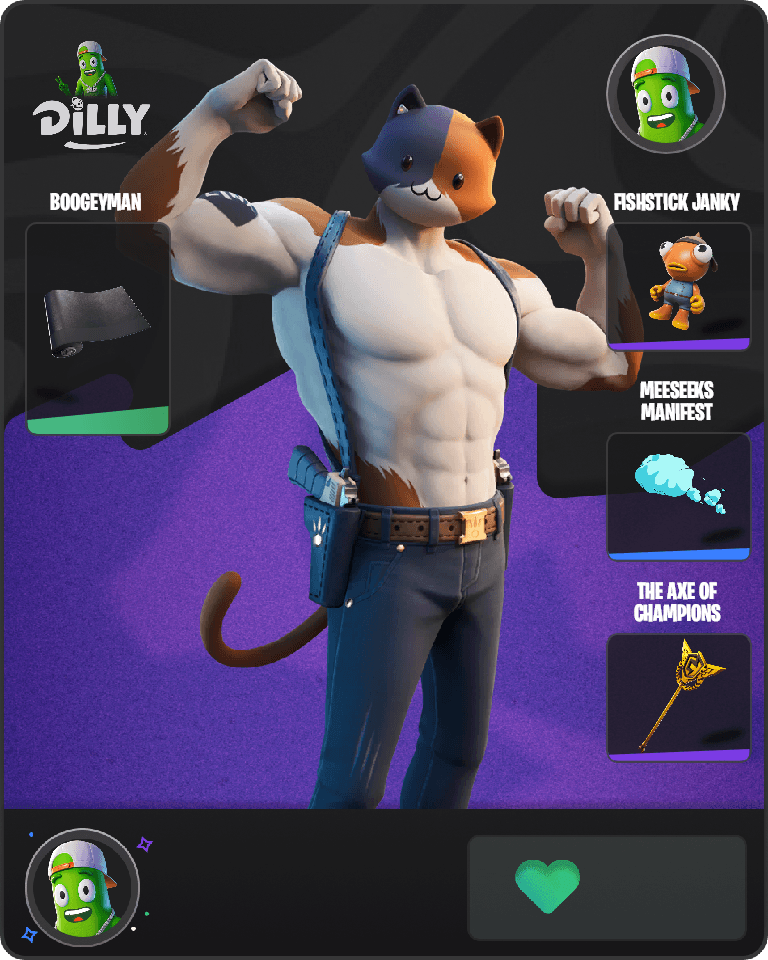 Meowscles Fortnite combo