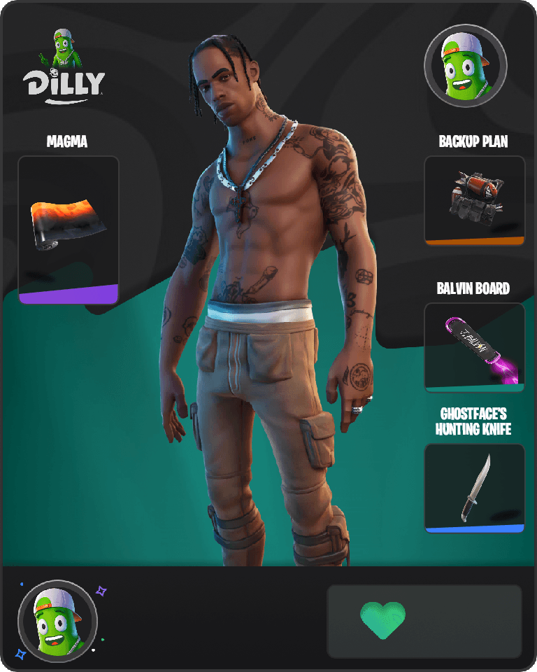 Travis Scott Fortnite combo
