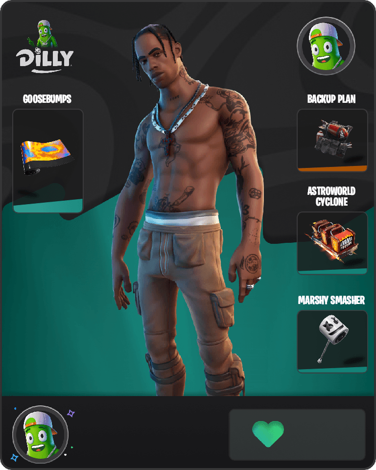 Travis Scott Fortnite combo