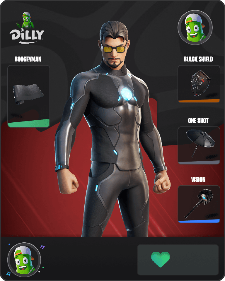 Tony Stark Fortnite combo