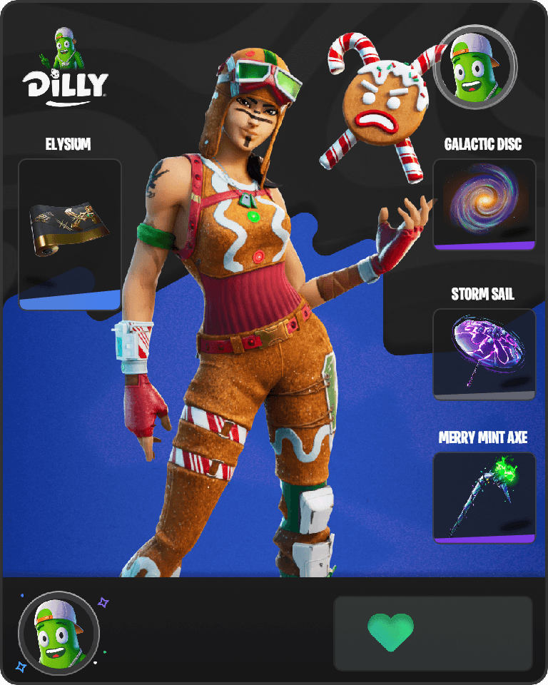 Gingerbread Raider Fortnite combo