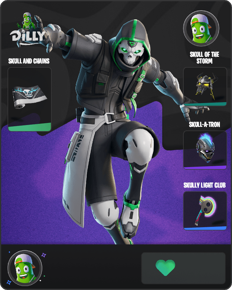 Skulldroid Fortnite combo