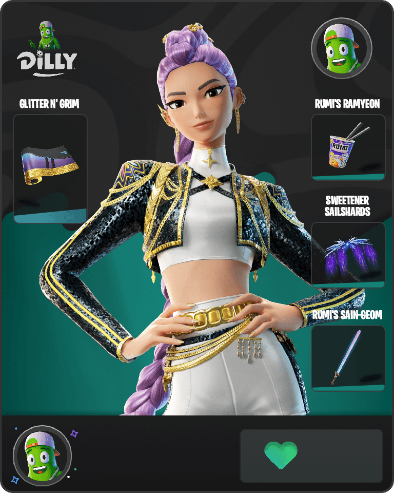 Golden Rumi Fortnite combo