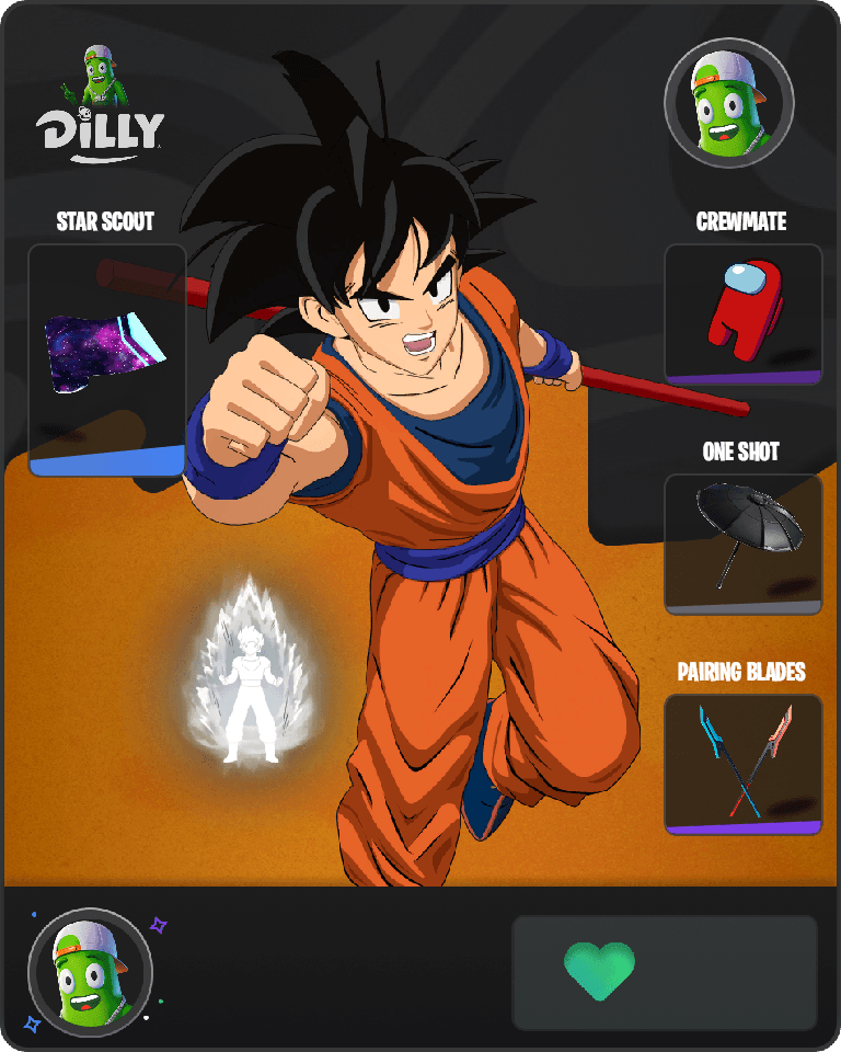 Son Goku Fortnite combo