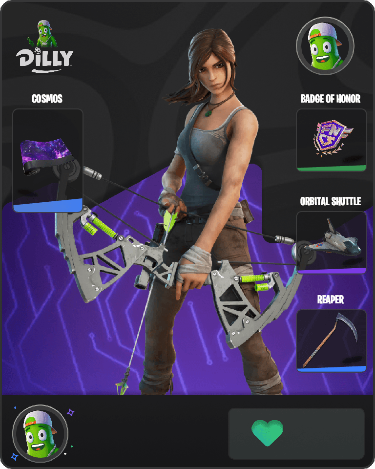 Lara Croft Fortnite combo