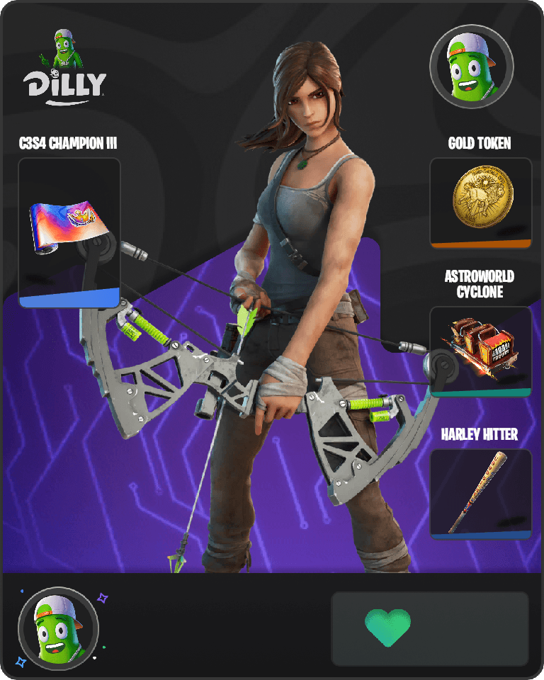 Lara Croft Fortnite combo