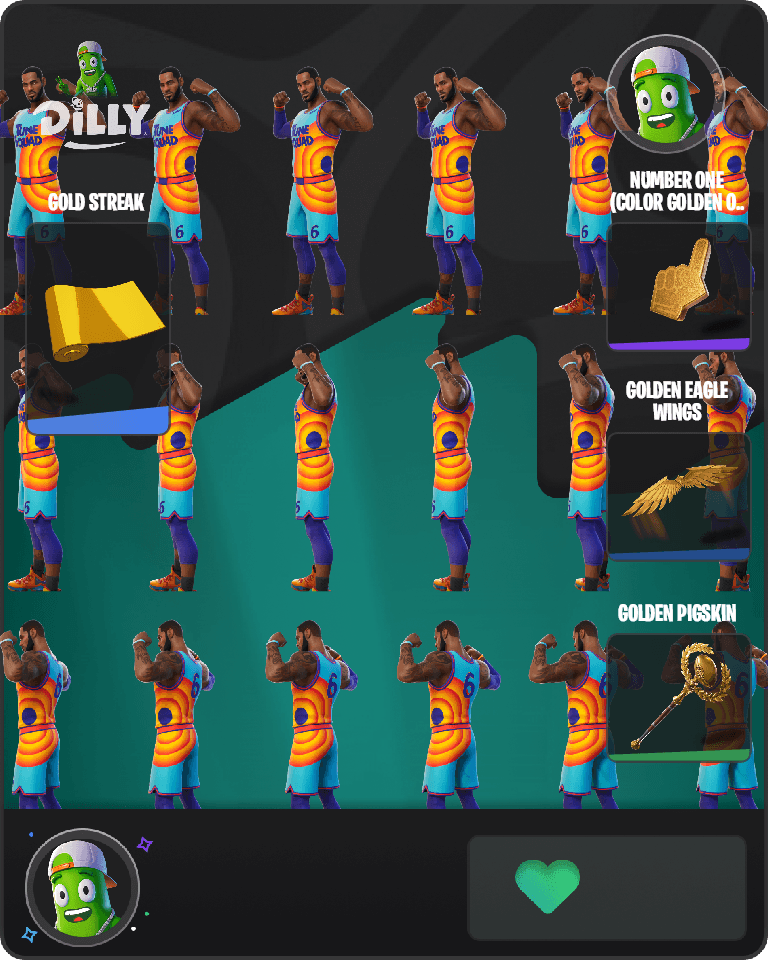 Tune Squad LeBron Fortnite combo