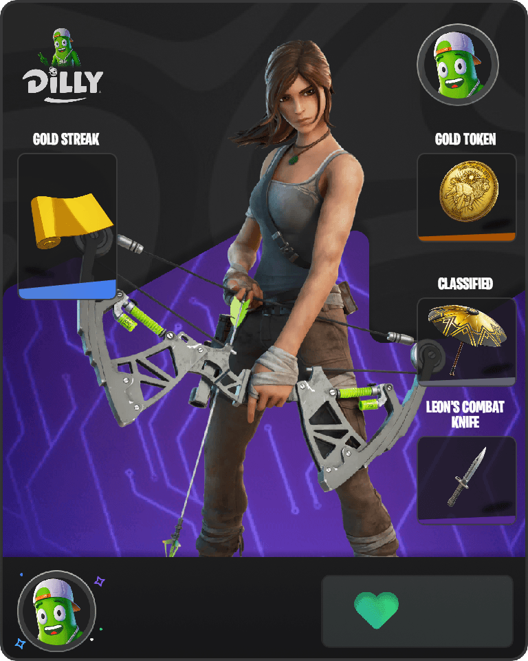 Lara Croft Fortnite combo