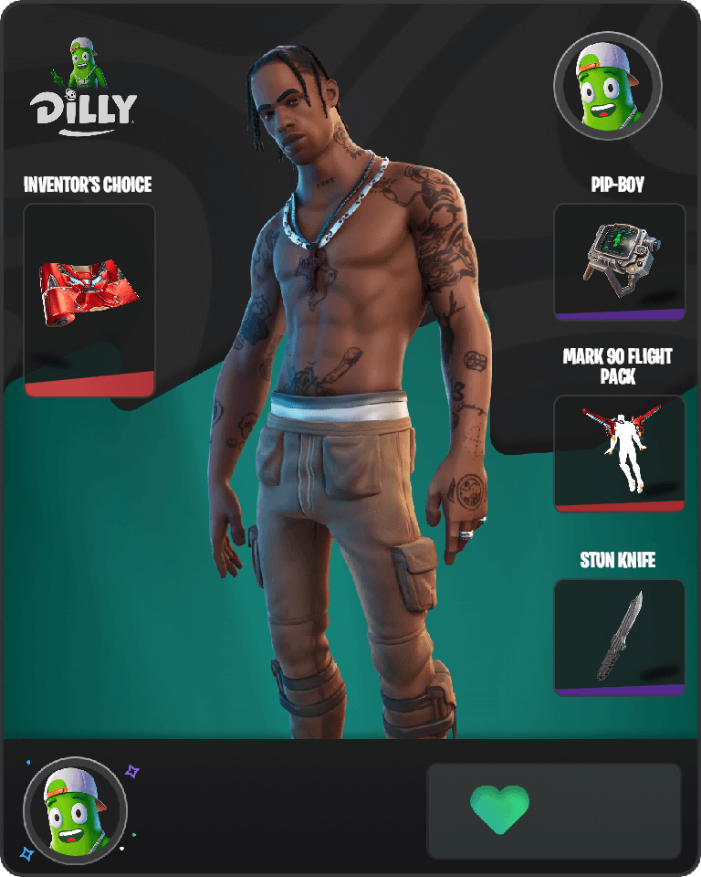 Travis Scott Fortnite combo