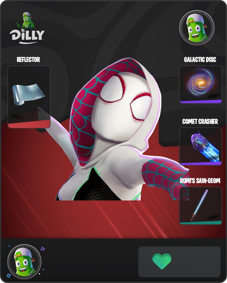 Spider-Gwen Fortnite combo