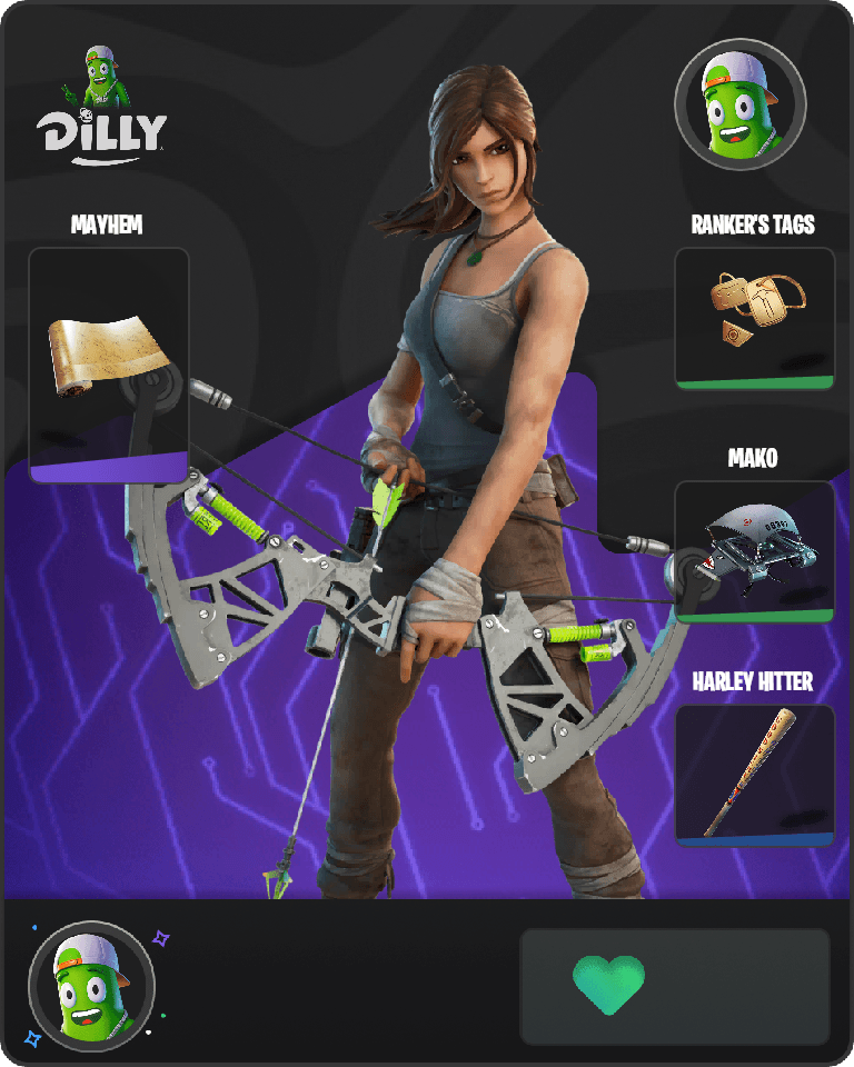 Lara Croft Fortnite combo