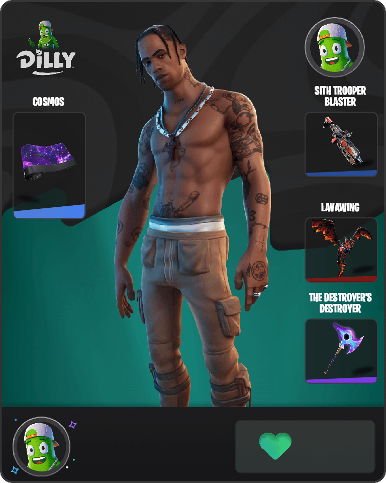 Travis Scott Fortnite combo