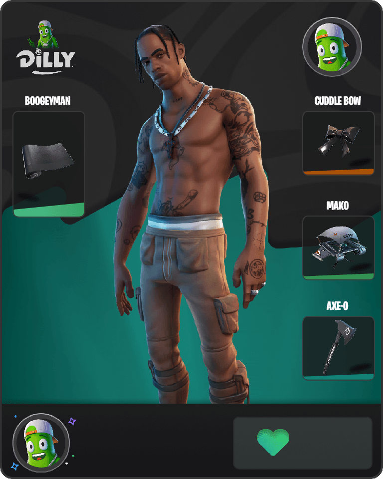 Travis Scott Fortnite combo