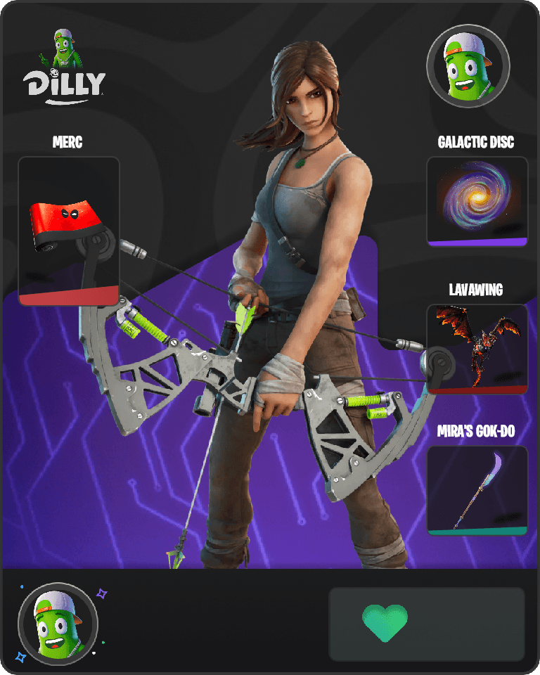 Lara Croft Fortnite combo