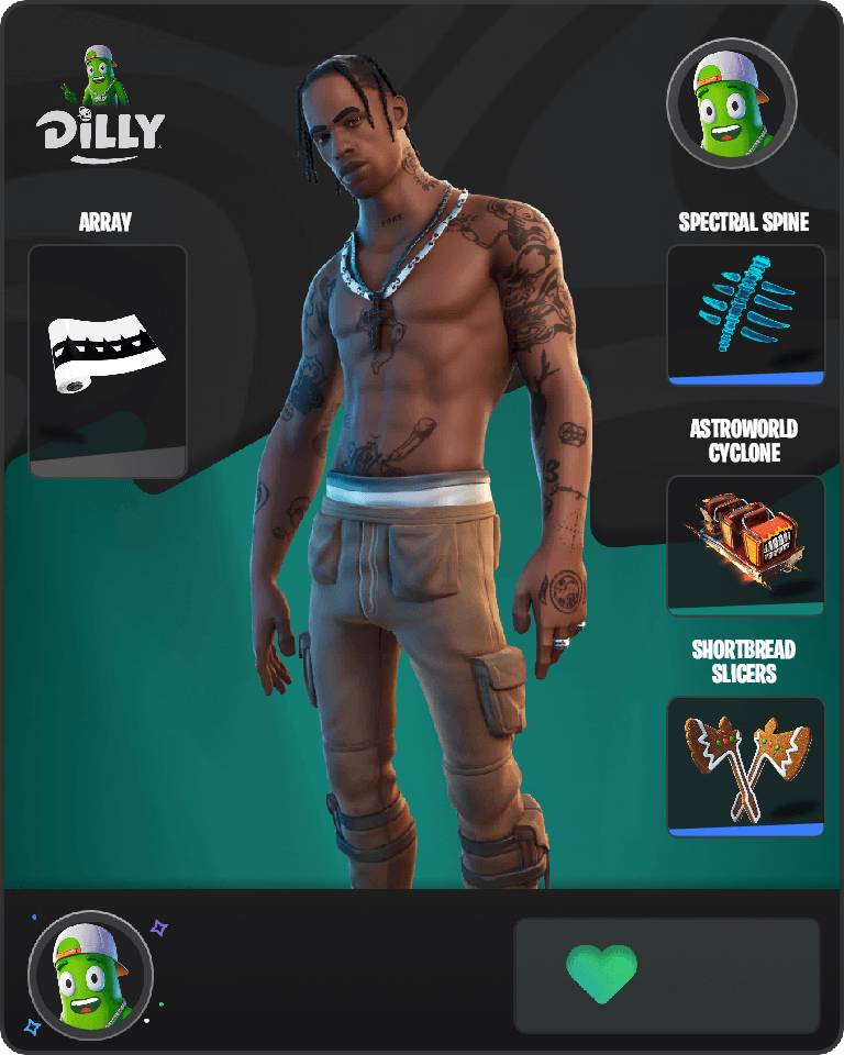 Travis Scott Fortnite combo