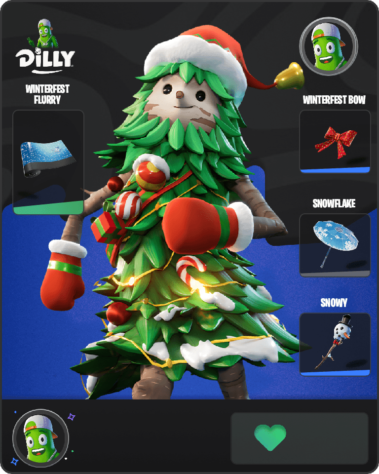 Winterfest Bushranger Fortnite combo