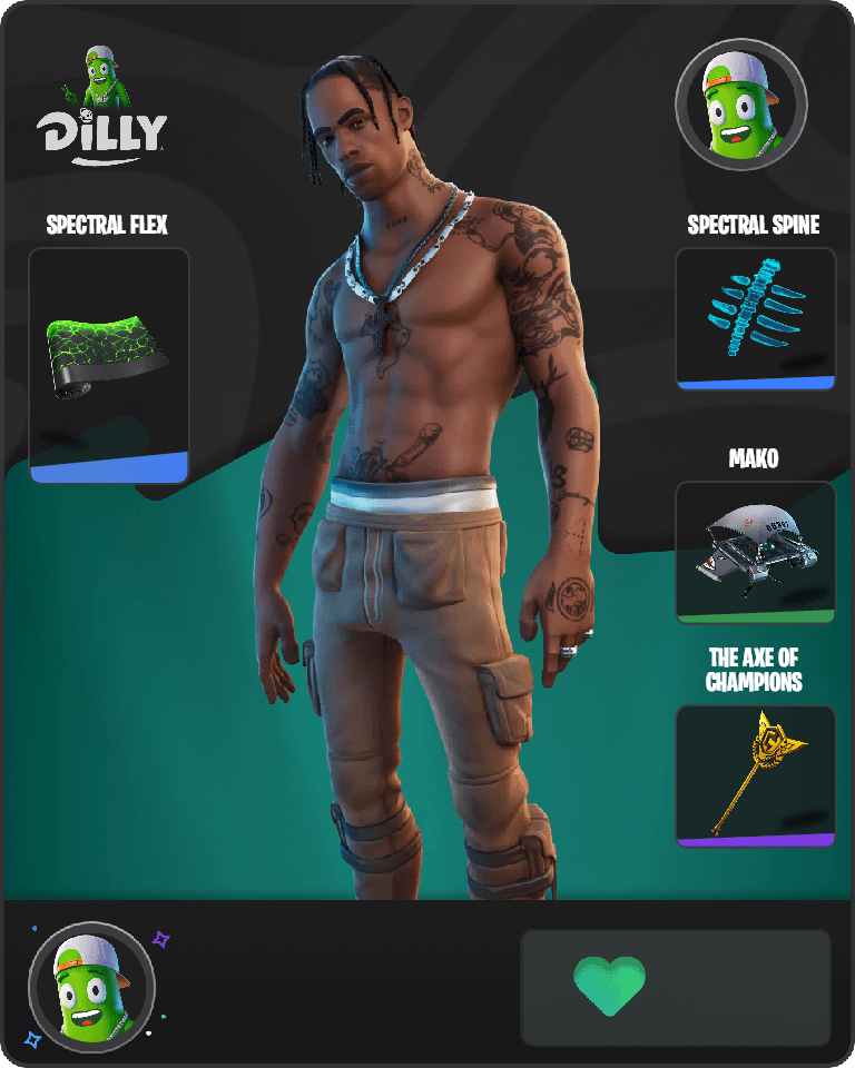 Travis Scott Fortnite combo