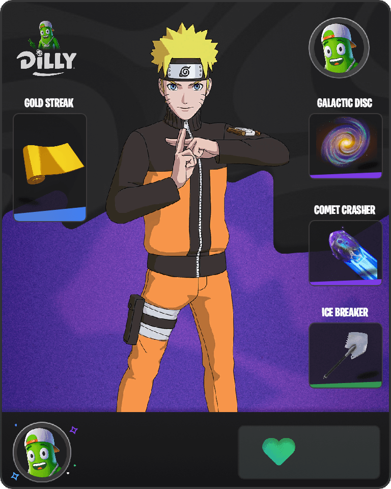 Naruto Uzumaki Fortnite combo