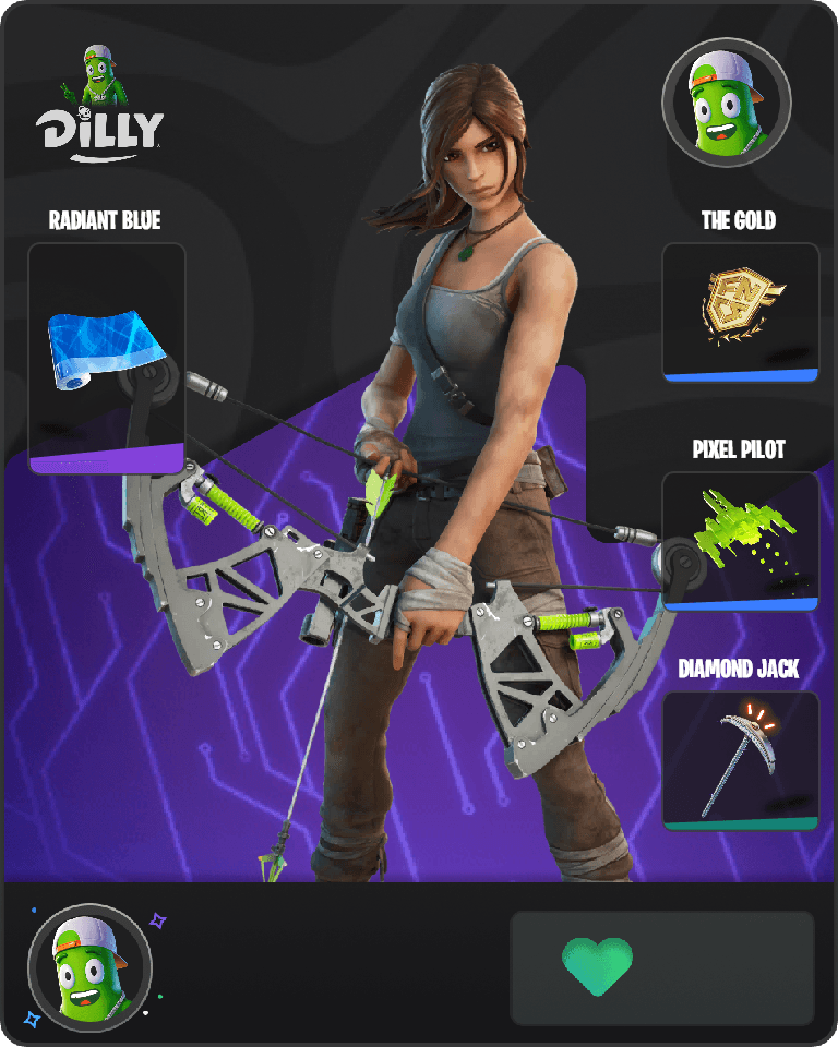 Lara Croft Fortnite combo