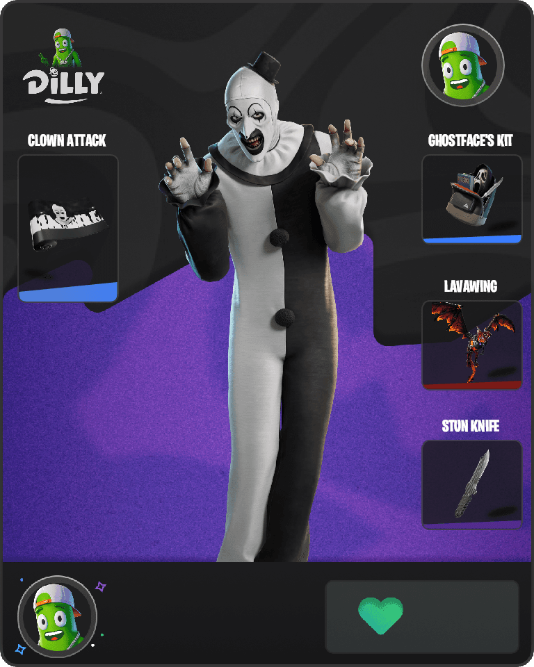 Art the Clown Fortnite combo