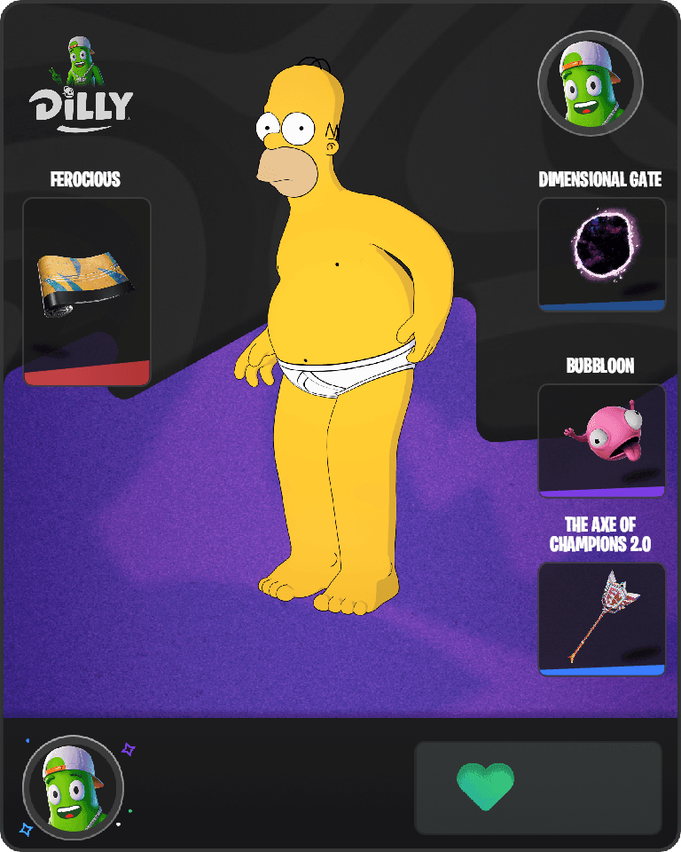 Tighty Whities Homer Fortnite combo