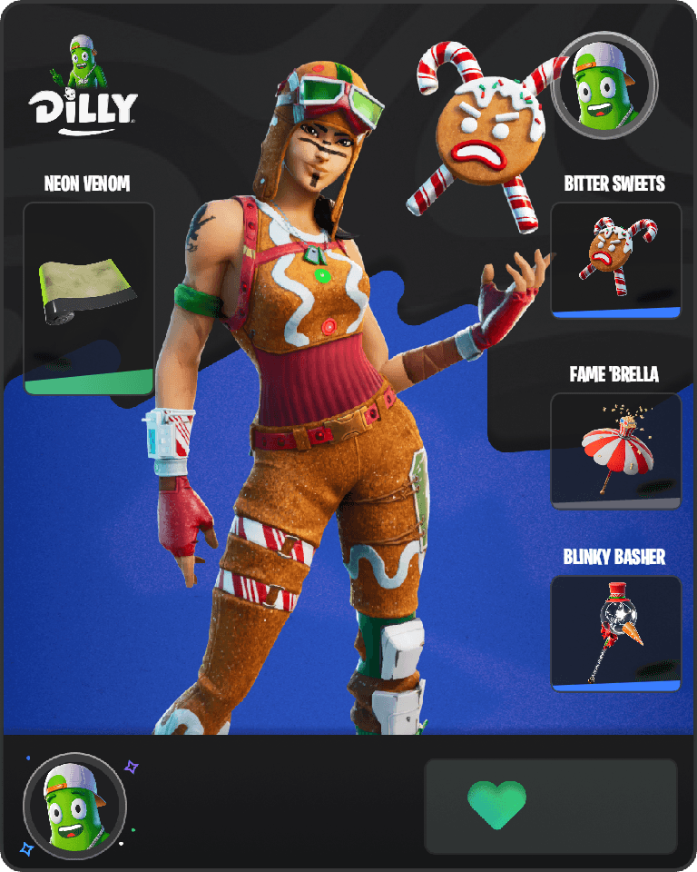 Gingerbread Raider Fortnite combo