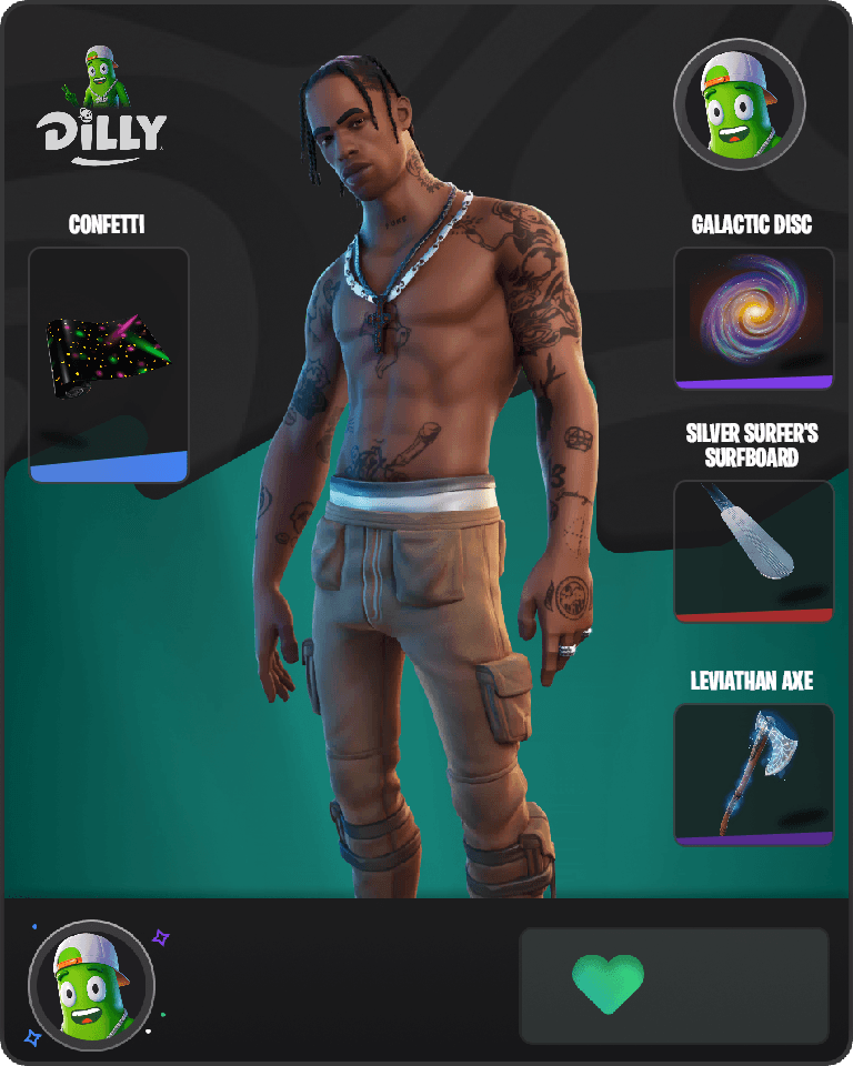 Travis Scott Fortnite combo
