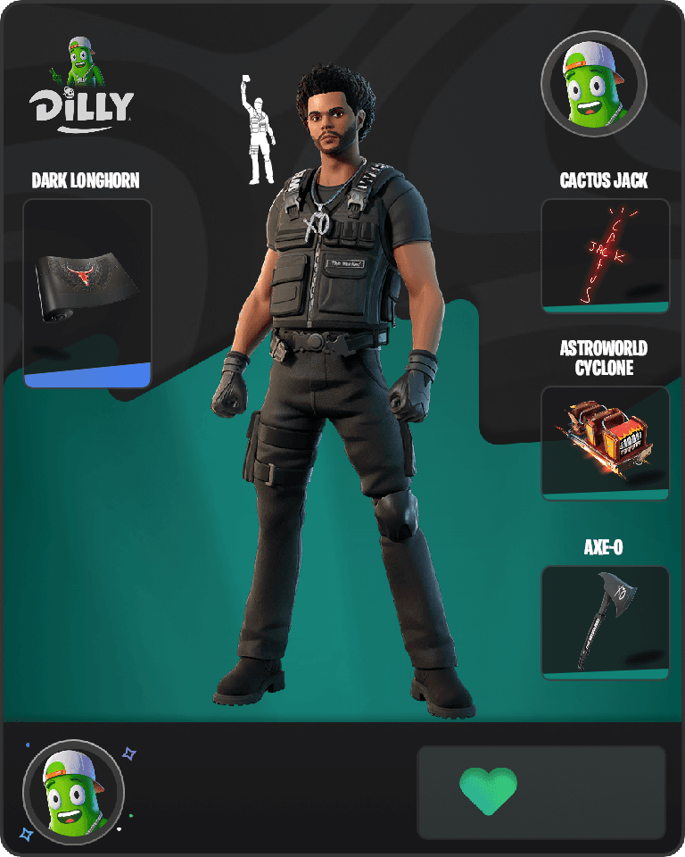 The Weeknd Combat Fortnite combo