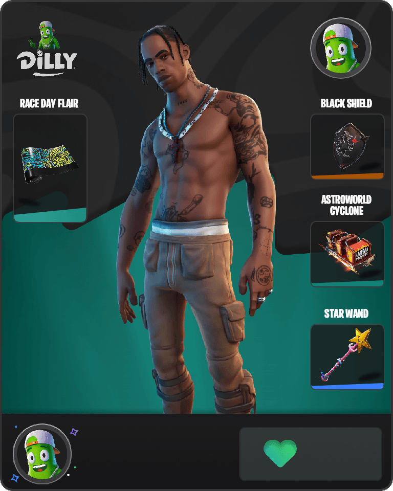 Travis Scott Fortnite combo