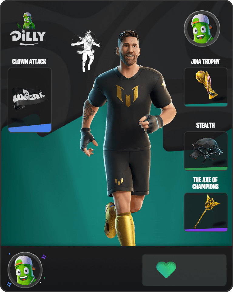 Lionel Messi Fortnite combo