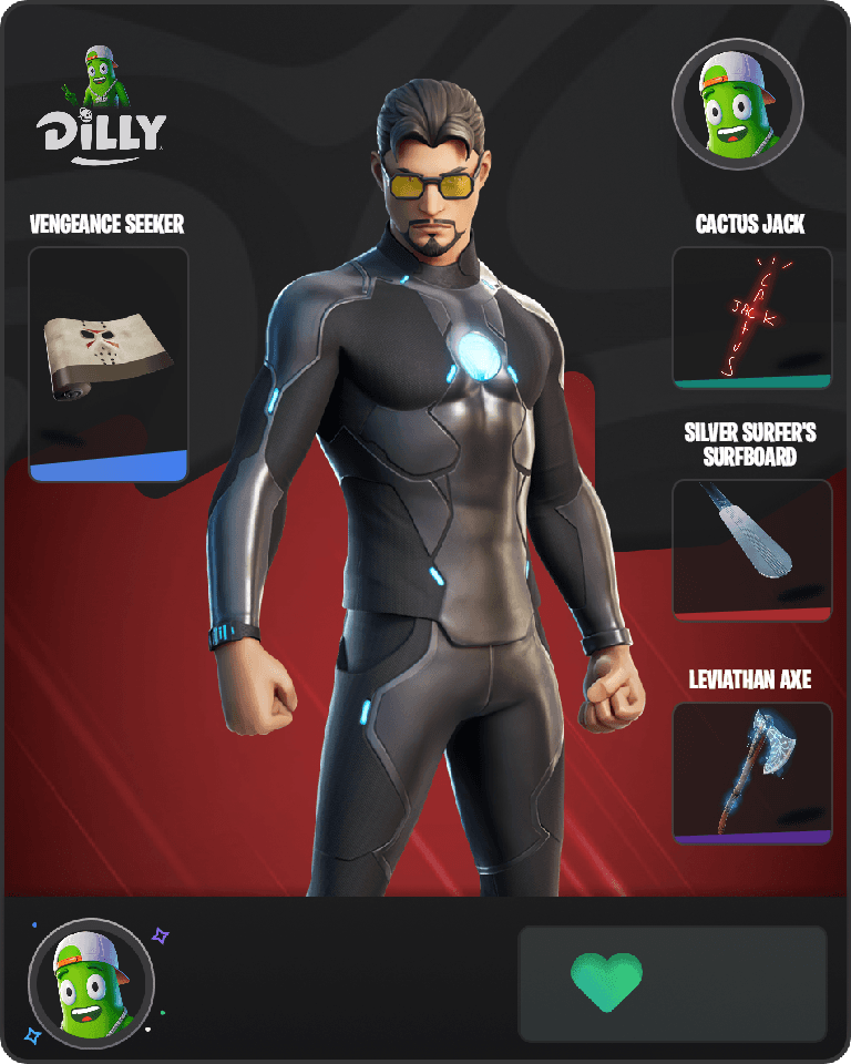 Tony Stark Fortnite combo