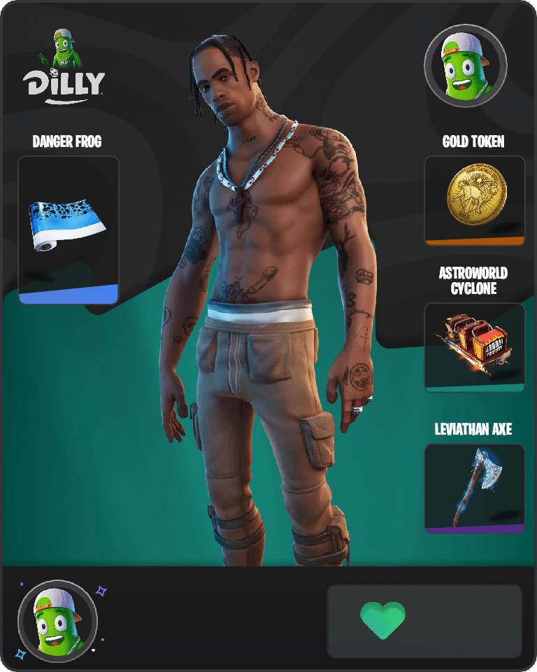 Travis Scott Fortnite combo