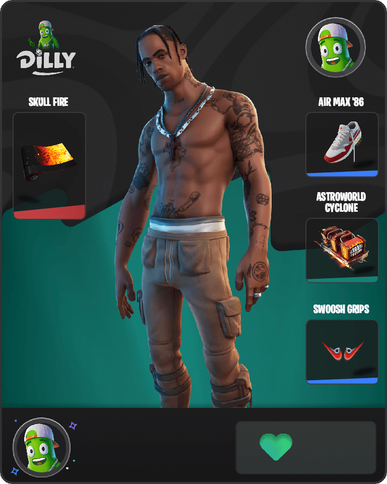 Travis Scott Fortnite combo