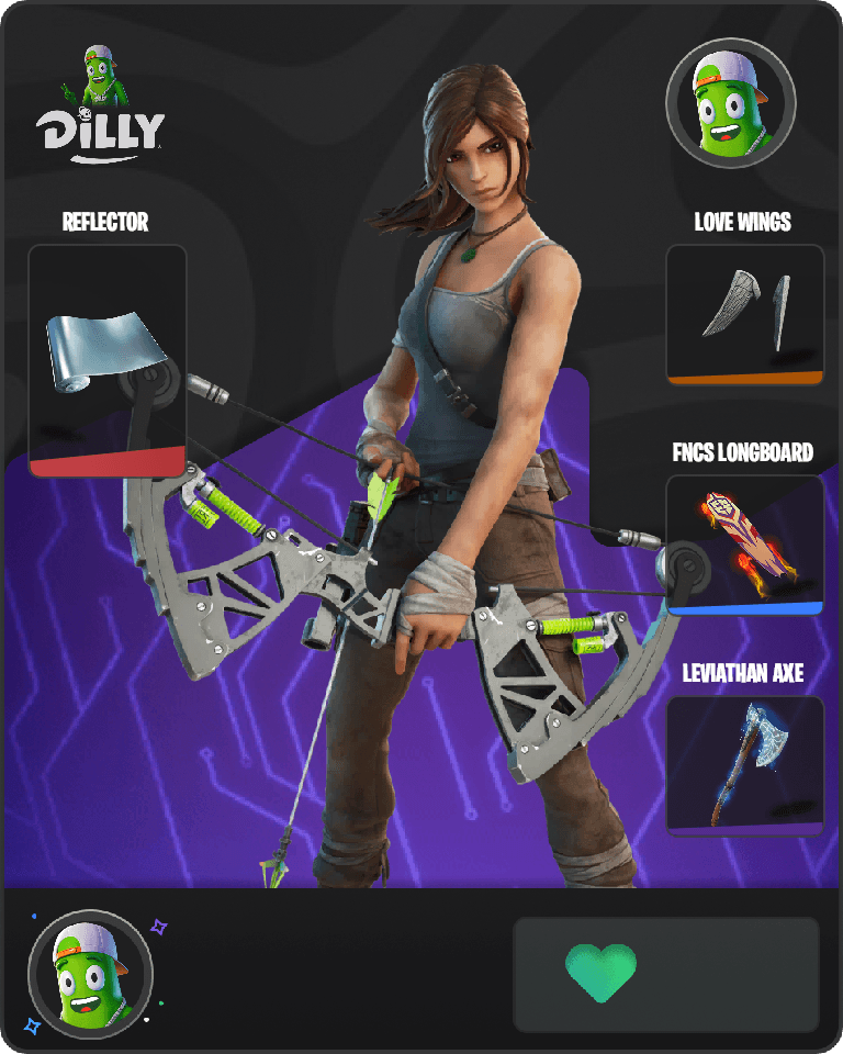 Lara Croft Fortnite combo